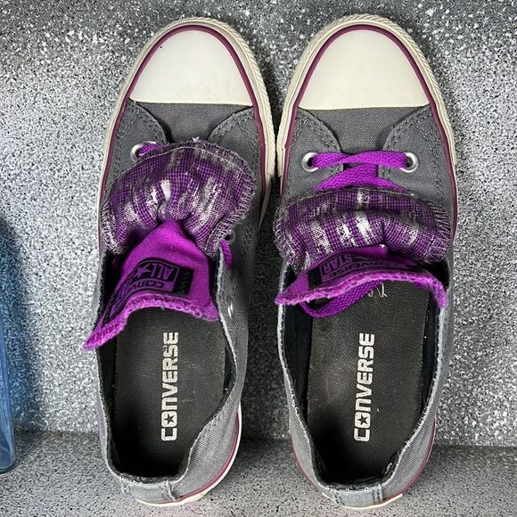 Converse Double Upper Tongue Sneakers Shoes Size 6 - Picture 6 of 9